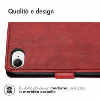 imoshion Cover a libro di Lusso Apple iPhone 17e / 16e - Rosso