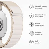 Accezz Cinturino in nylon Alpine Samsung Galaxy Watch 9 (40/44mm) / Watch 8 (40/44mm) / Classic (46mm) - Luce stellare