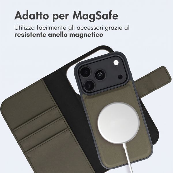 imoshion Cover a libro di lusso 2-in-1 rimovibile Apple iPhone 18 Pro / 17 Pro - Verde