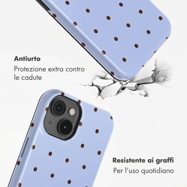 Selencia Cover posteriore Vivid con MagSafe Apple iPhone 14 - Happy Dots Digital Sky