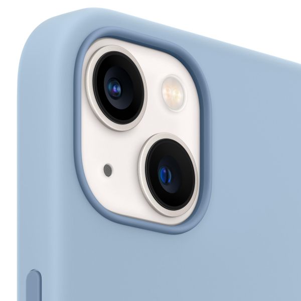 Apple Cover Posteriore in Silicone con MagSafe Apple iPhone 13 Mini - Blue Fog