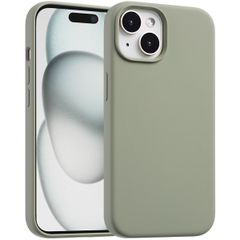 Accezz Cover in silicone liquido con MagSafe Apple iPhone 15 - Cooper Green