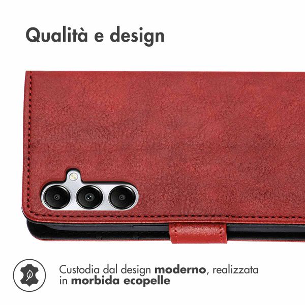 imoshion Cover a libro di Lusso Samsung Galaxy A35 - Rosso