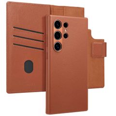 Accezz Cover in pelle 2 in 1 con MagSafe Samsung Galaxy S24 Ultra - Sienna Brown