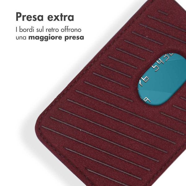 Accezz Portacarte in pelle - Compatibile con MagSafe e Qi2 - Heath Purple