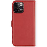 Selencia Cover a libro in vera pelle Apple iPhone 13 Pro - Rosso