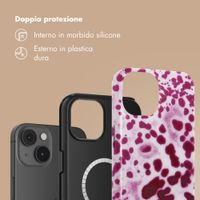 Selencia Cover posteriore Vivid con MagSafe Apple iPhone 14 - Cosmic Orchid