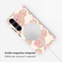 Selencia Cover posteriore Vivid con MagSafe Samsung Galaxy S24 - Paisley Blush