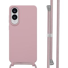 imoshion Cover in Silicone con Cordino Samsung Galaxy S25 Edge - Sand Pink