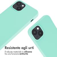 imoshion Cover in Silicone con Cordino Apple iPhone 15 Plus - Menta verde
