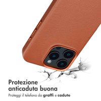 Accezz Cover in Pelle con MagSafe Apple iPhone 16 Pro - Sienna Brown