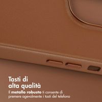 Accezz Cover in Pelle con MagSafe Apple iPhone 14 Pro - Sienna Brown