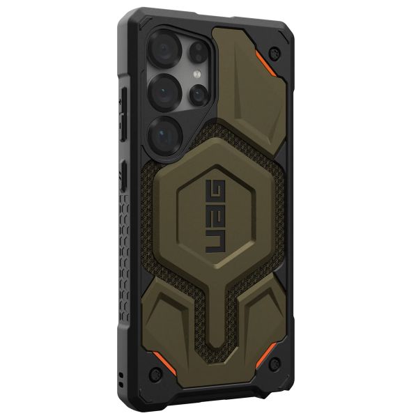 UAG Cover Posteriore Monarch Pro Samsung Galaxy S25 Ultra - Kevlar Element Green