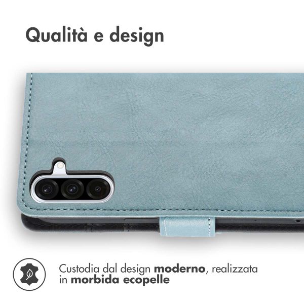 imoshion Cover a libro di Lusso Samsung Galaxy A36 - Azzurro