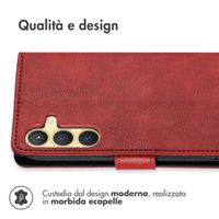 imoshion Cover a libro di Lusso Samsung Galaxy S25 / S24 - Rosso
