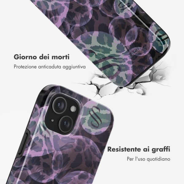 Selencia Cover posteriore Vivid con MagSafe Apple iPhone 15 - Leo Bubble Green