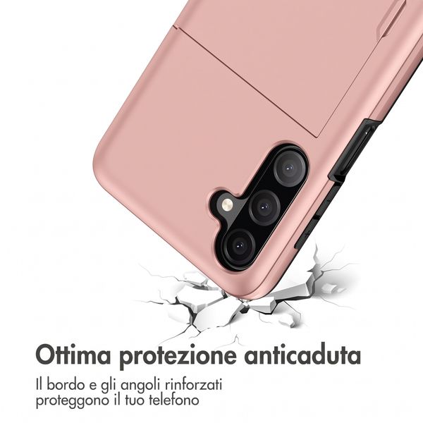 imoshion Cover Posteriore con Porta Carte Samsung Galaxy A27 (5G) - Rose Gold