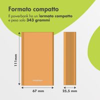 imoshion Powerbank in alluminio Ultra Series 20.000 mAh - Ricarica rapida fino a 33 watt - Oro