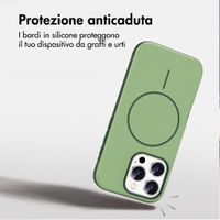imoshion Cover posteriore Color con Thin MagSafe Ring Apple iPhone 16 Pro - Verde scuro