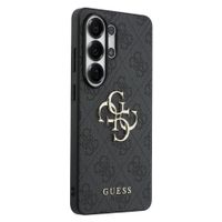 Guess Cover Posteriore con Logo 4G in Metallo Samsung Galaxy S26 Ultra - Nero