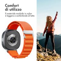 imoshion Cinturino in nylon Alpine Samsung Galaxy Watch 8 (40/44mm) / Classic (46mm) - Arancio