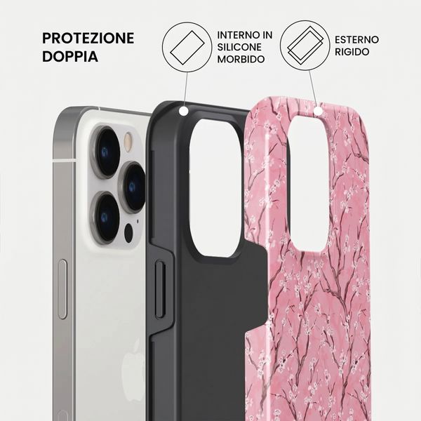 Burga Cover Posteriore Resistente con MagSafe Apple iPhone 14 Pro - Sakura