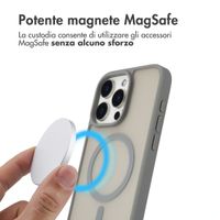 imoshion Cover posteriore Color Guard con MagSafe Apple iPhone 15 Pro Max - Grigio