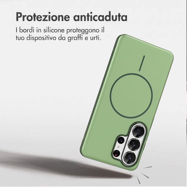 imoshion Cover posteriore Color con Thin MagSafe Ring Samsung Galaxy S26 Ultra - Verde scuro