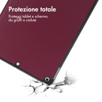 imoshion Cover a libro Trifold Apple iPad 9 (2021) 10.2 pollici / iPad 8 (2020) 10.2 pollici / iPad 7 (2019) 10.2 pollici - Bordeaux