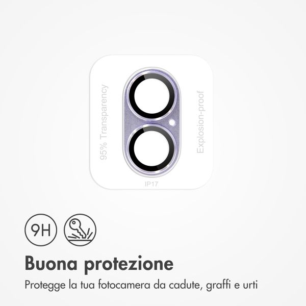 imoshion Protezione fotocamera in Vetro 2 Pezzi Apple iPhone 17 - Lavender