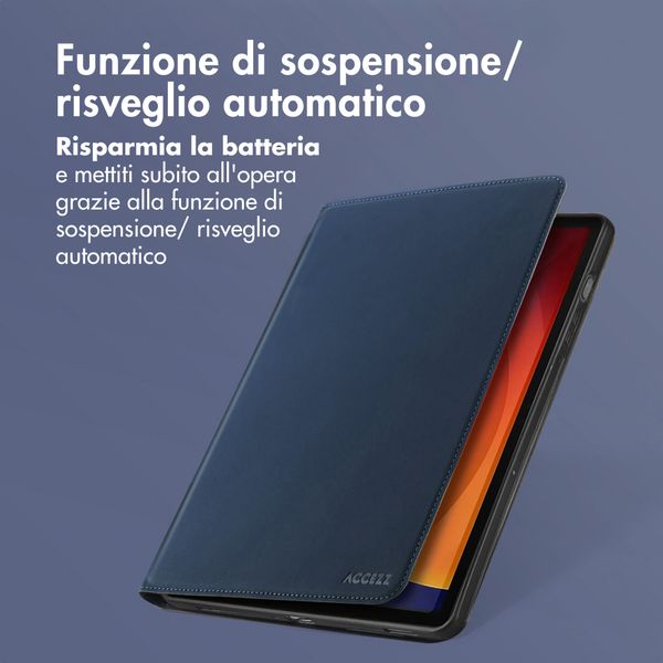 Accezz Cover Tablet Classica Samsung Galaxy Tab S10 Ultra / Tab S9 Ultra - Blu scuro
