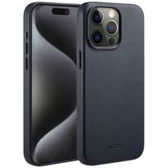 Accezz Cover in Pelle con MagSafe Apple iPhone 15 Pro Max - Onyx Black