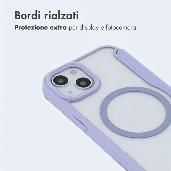 imoshion Bookcase trasparente con MagSafe Apple iPhone 14 / 13 - Lilla