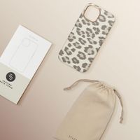 Selencia Cover Sabi Stampa pantera con MagSafe Apple iPhone 15 - Soft Ivory