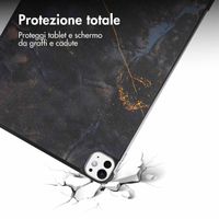 imoshion Cover Trifold Design Apple iPad Pro 11 (2025) M5 / (2024) M4 - Black Marble