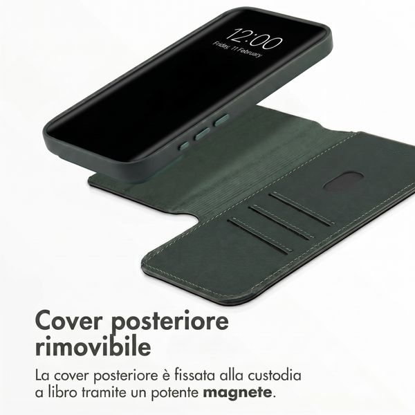 Accezz Cover in pelle 2 in 1 con MagSafe Apple iPhone 18 Pro / 17 Pro - Cedar Green