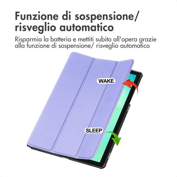 imoshion Cover a libro Trifold Samsung Galaxy Tab A11 Plus - Lilla