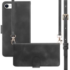imoshion Cover a libro con Cordino Apple iPhone SE (2022 / 2020) / 8 / 7 - Nero