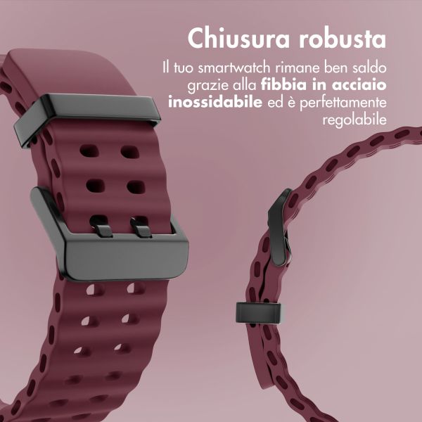 imoshion Cinturino Ocean in silicone Samsung Galaxy Watch Ultra (2024/2025) - Wine Red