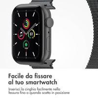 imoshion Cinturino milanese magnetico Apple Watch | 38/40/41/42 mm - Taglia S - Space Grey