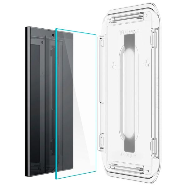 Spigen Vetro temperato GLAStR EZ Fit, confezione da 2 + Applicatore Samsung Galaxy S24 Ultra
