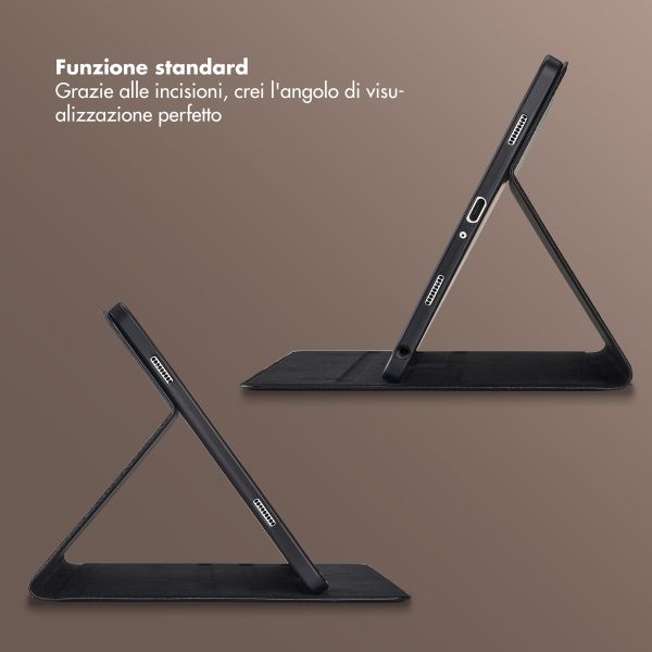 Selencia Cover Riva Samsung Galaxy Tab A9 Plus - Nero