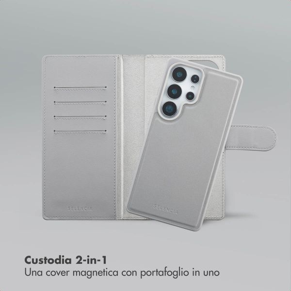 Selencia Libreria rimovibile Olyn con MagSafe Samsung Galaxy S25 Ultra - Grigio