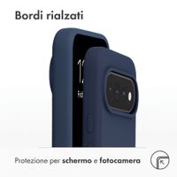 Accezz Cover in silicone liquido con MagSafe Google Pixel 11 / 11 Pro / 10 / 10 Pro - Blu scuro