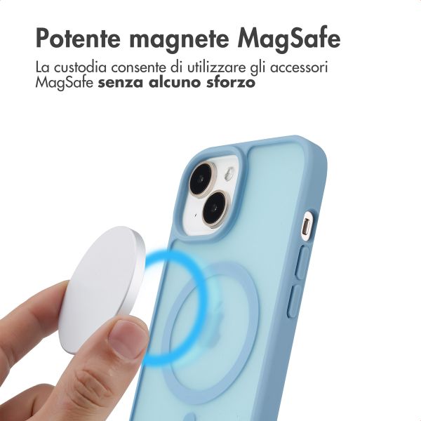 imoshion Cover posteriore Color Guard con MagSafe Apple iPhone 15 - Azzurro