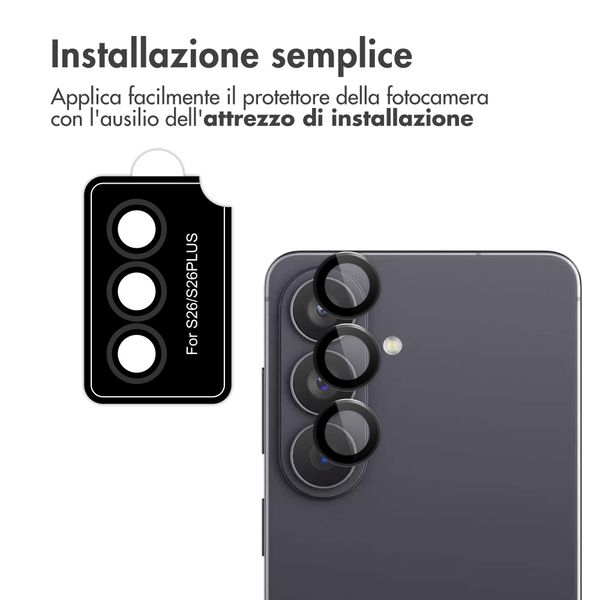 imoshion Set da 2 protezioni per obiettivo fotocamera per Samsung Galaxy S26 Ultra - Black