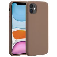 Accezz Cover in silicone liquido con MagSafe Apple iPhone 11 - Marrone chiaro