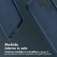 Accezz Cover in Pelle con MagSafe Samsung Galaxy S26 Ultra - Nightfall Blue