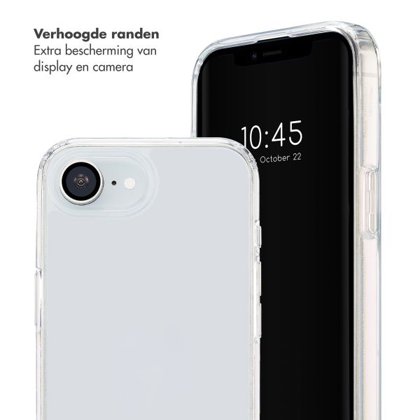 Selencia Cover trasparente con ganci + laccetto da polso Lova Apple iPhone 17e / 16e - Cotton Candy