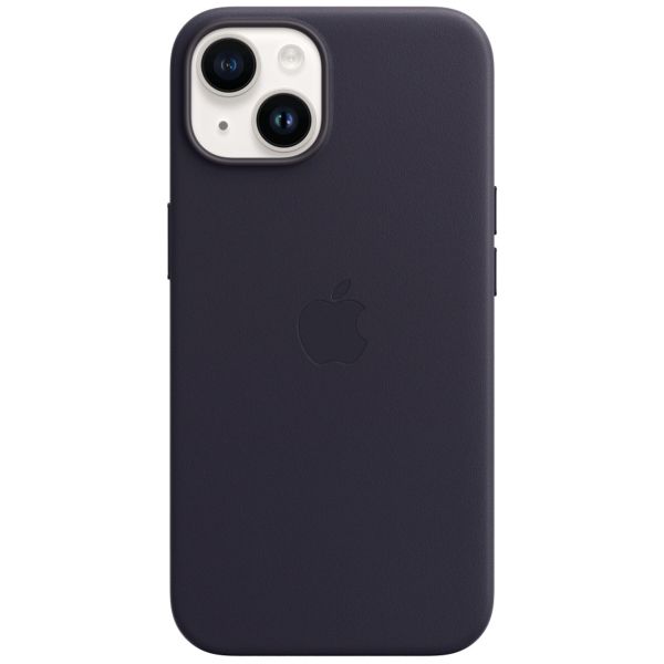 Apple Cover Posteriore in Pelle con MagSafe Apple iPhone 14 - Ink